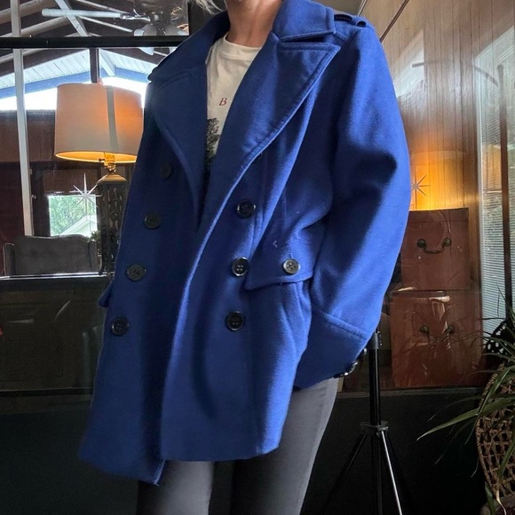 APT 9 🩵 🦋 women’s double buttoned breasted  peacoat size XL - Picture 3 of 8